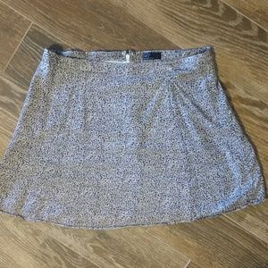 Gap Brand Cotton Zippered Purple Patterned Skirt
